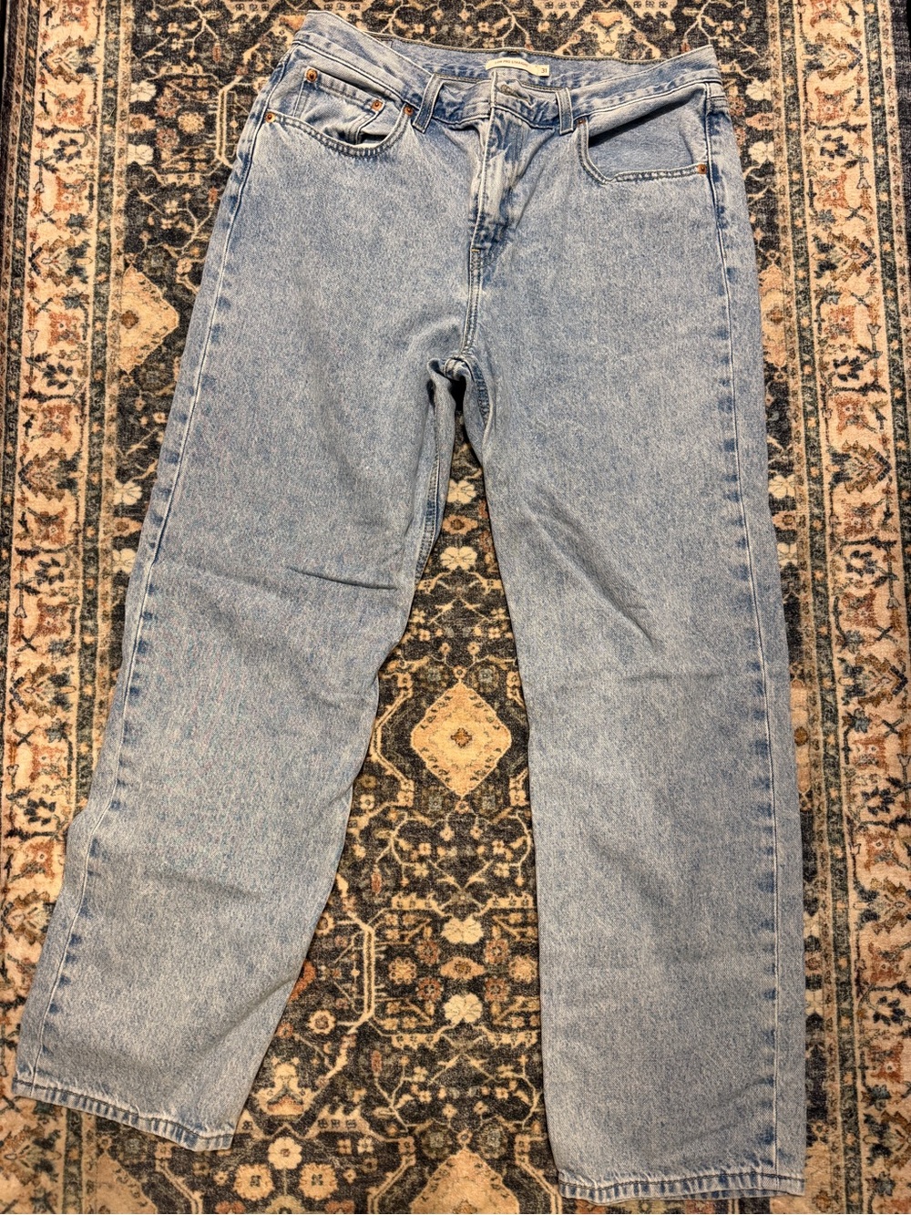 Levi's Vintage-Inspired Light Blue Straight Jeans